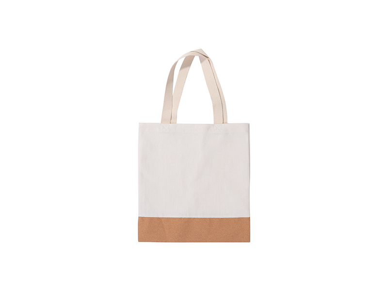 Sublimation Blanks Linen Stitching Cork Eco-Friendly Shopping Bag