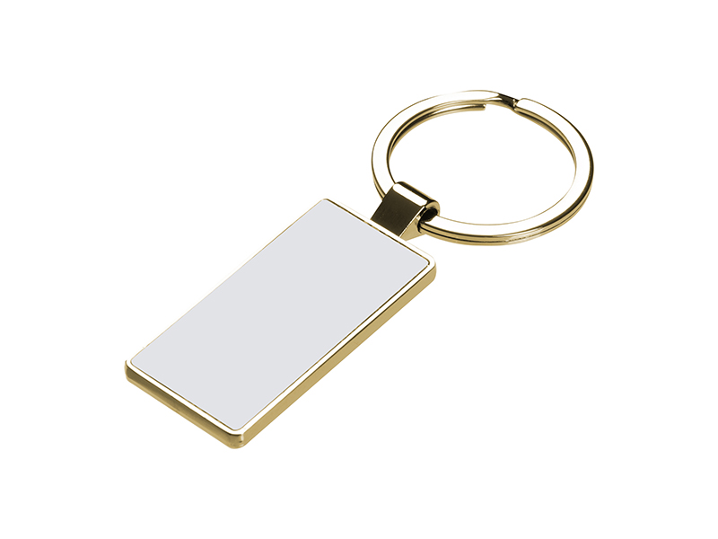 [Single] Hexagon Sublimation Keychain Gold |Plastic PBT Material Basil