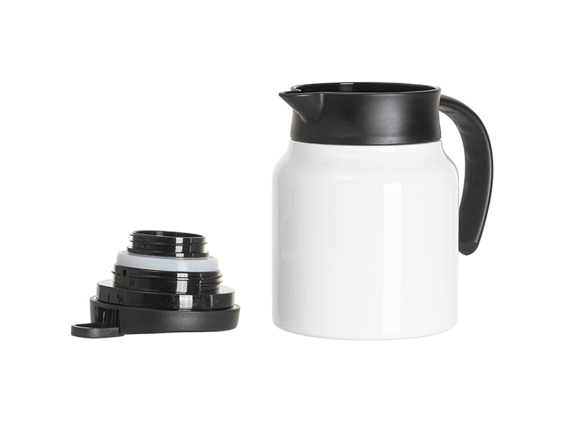 Sublimation Blanks 32oz/1000ml Stainless Steel Coffee Pot w/ Black
