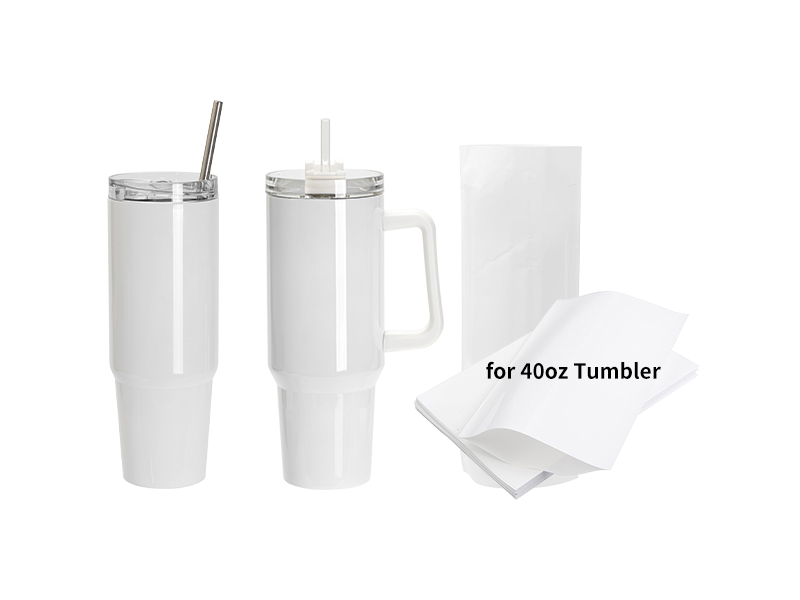 40 oz Stanley Quencher H2.0 Tumbler Name Plate SUBLIMATION BLANK