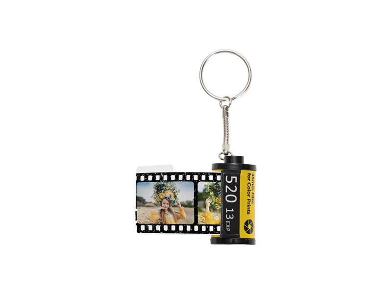 6Pcs Sublimation Camera Film Roll Keychain Women Memory Birthday