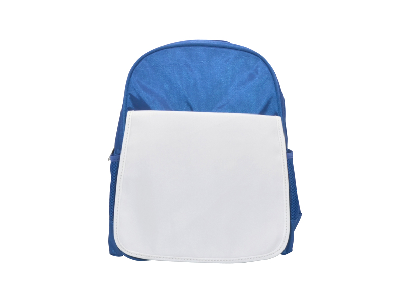 Printed Unisex Sky Blue Polyester Kids School Bag