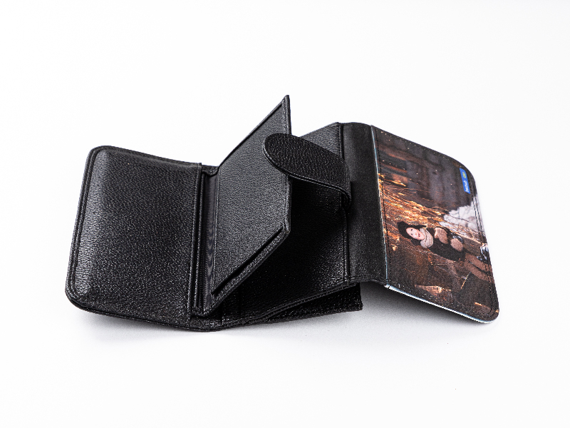 Medium Top Grain Leather Wallet - Brown – Blank Sublimation Mugs