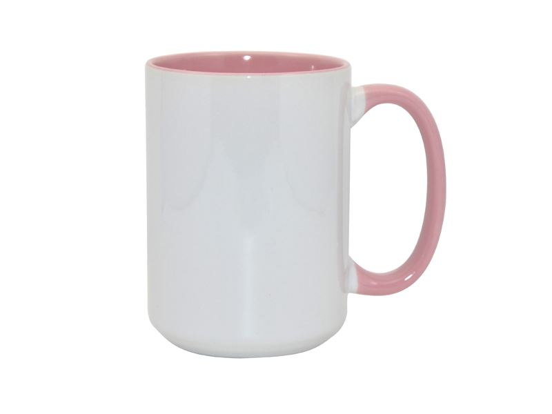 Sublimation 15oz Inner Rim Color - Pink - BestSub - Sublimation Blanks,Sublimation  Mugs,Heat Press,LaserBox,Engraving Blanks,UV&DTF Printing