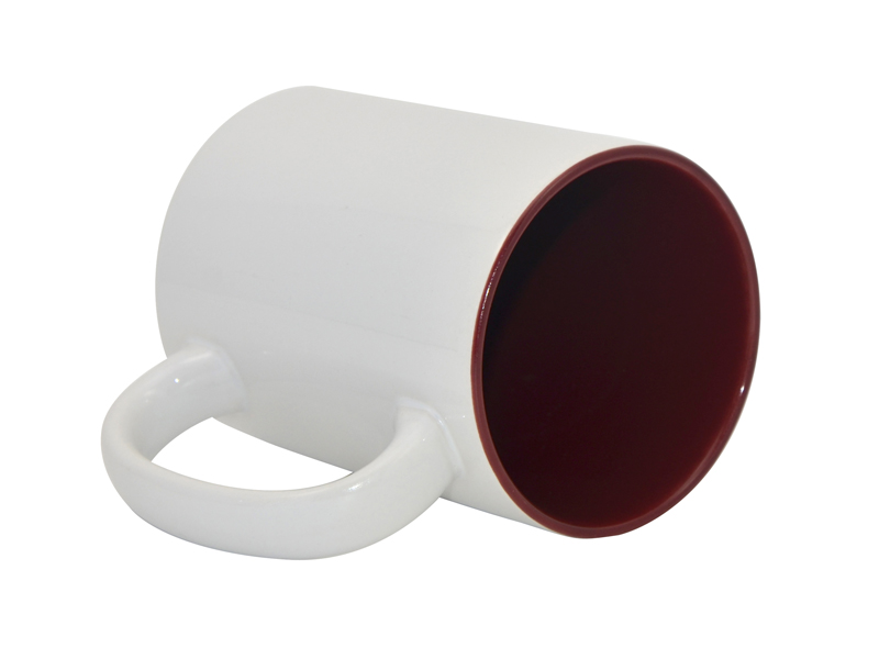 15 oz sublimation Mug Two Tone burgundy,sublimatable mugs