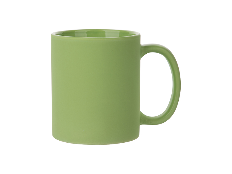 Wholesale 11oz Sublimation Blanks Clear/Frosted Glass Mug with Handle