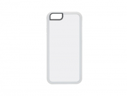 Чехол для IPhone 6 резиновый, белый, без вставки