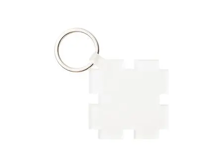 Sublimation Blanks Acrylic Keyring W/ Green Tassel (Round, φ5*0.4