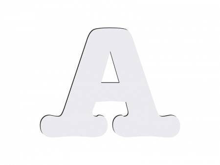 Letras HB Sublimación -A (10*10cm)