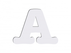 Letras HB Sublimación -A (10*10cm)