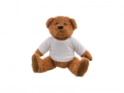 Nounours en peluche 18 cm avec chemise pour impressions en sublimation – marron