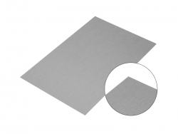 Placa Aluminio Barrida Plateado