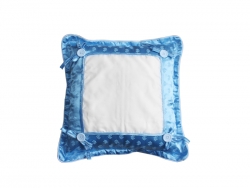 Housse de coussin Super Quality 40 x 40 cm bleu Sublimation Transfert Thermique