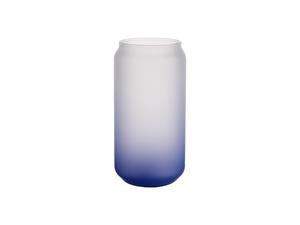 Sublimation 18oz/550ml Glass Mugs Gradient Dark Blue