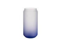Sublimation 18oz/550ml Glass Mugs Gradient Dark Blue