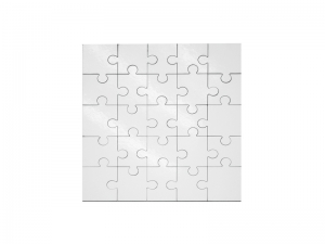 25 Pieces Sublimation Square Shape MDF Puzzle