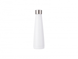 Botella Pirámide Acero Inoxidable 14oz/420ml (Blanco)