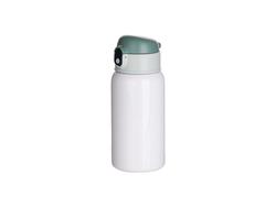 Garrafa com Canudo Inox 18oz/550ml (Branco)