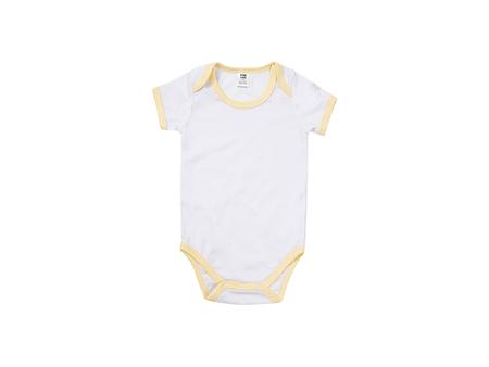 Baby Onesie Short Sleeve XXL(Yellow Edge,18-24M)