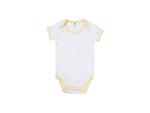 Baby Onesie Short Sleeve XXL(Yellow Edge,18-24M)