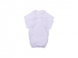 Pijama Bebê Manga Comprida Tamanho M (Branco,3-6M)