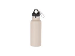 500ml/17oz Powder Coated Stainless Steel Bottle (Light Grey)