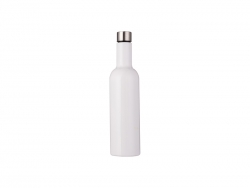 Botella Vino Acero Inoxidable 25oz/750ml (Blanco)