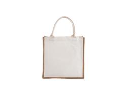 Bolsa de compras de lona de lino DTF (32 * 32 * 12 cm)