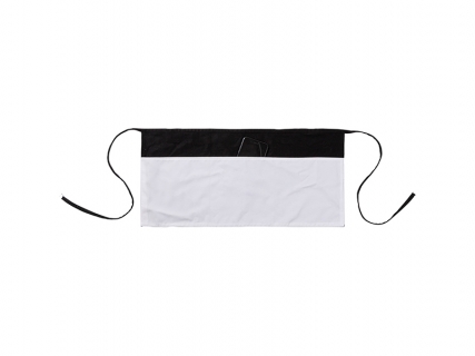 Sublimation Blanks Black Adult Apron w/ 3 White Pockets (60*29cm)