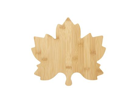 Engraving Bamboo Cutting Board (28*25.7*1.5cm,Maple Leaf Shape)