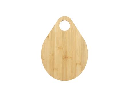Engraving Bamboo Cutting Board (24*33*1cm,Drop Shaped with Large Hole)
