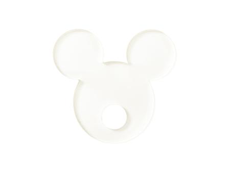 Sublimation Blanks Acrylic Name Tag (5.5*6*0.4cm,Mickey Shape)