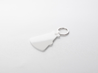 Sublimation Blanks Plastic Keyring (Bell, 5*6.8cm)