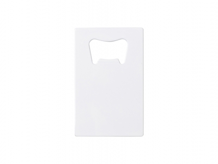 Sublimation Blanks Full White Stainless Steel Bottle Opener (Credit Card, 5.3*8.5cm)