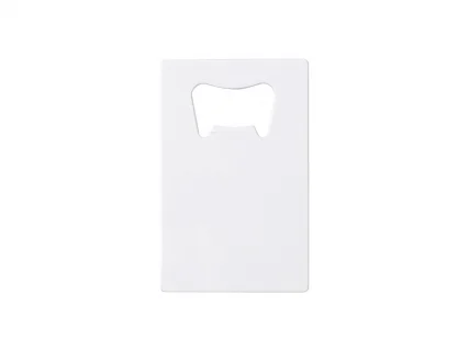 Sublimation Blanks Full White Stainless Steel Bottle Opener (Credit Card, 5.3*8.5cm)