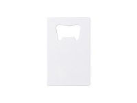 Sublimation Blanks Full White Stainless Steel Bottle Opener (Credit Card, 5.3*8.5cm)