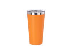 Vaso Acero Inoxidable 16oz/480ml Recubierto en Polvo (Naranja)