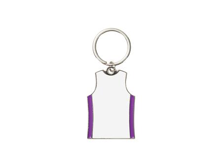 Sublimation Blanks Key Ring(T-Shirt,Purple)