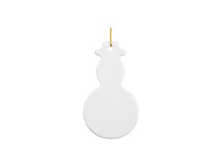 Sublimation 3&quot; Snowman Ceramic Ornament