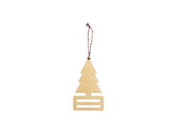 Porta-cédulas em contraplacado para sublimação (9,2 x 16,2 x 0,4 cm, formato de árvore de Natal)