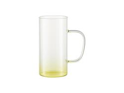 Caneca de Vidro 22oz/650ml (Transparente, Degradado Amarelo)