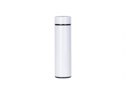 16oz/450ml Sublimation Smart Stainless Steel Flask (White)