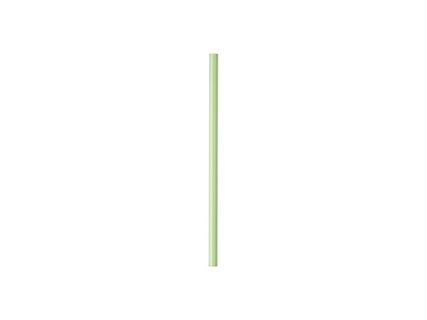 20cm Straight Green Glass Straw