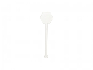 Sublimation Blanks Acrylic Drink Stirrers (3*10*0.4cm,Hexagon Shape)