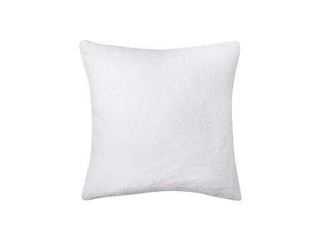 Sublimation Square Blended Plush Pillow Cover (White w/ White, 40*40cm)