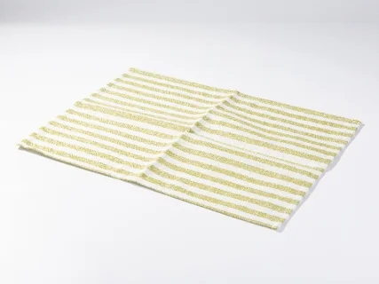 Sublimation Blanks Linen Table Mat(35.5*50cm, Beige and Light Green Stripe)