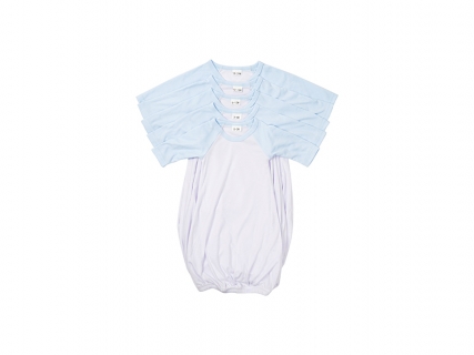 Sublimation Blanks Baby Nightdress Long Sleeve Raglan(Gray)