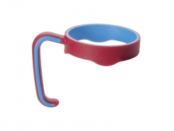 Vaso con Asa 20oz Acero Inoxidable (Azul/Rojo) Cantidad Mínima:100uds