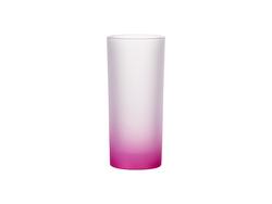 Copo Vidro 10oz (Cor Degradada Vermelho Cor-de-Rosa)