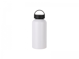 Sublimation 500ml Aluminium Water Bottle W/handle (White)